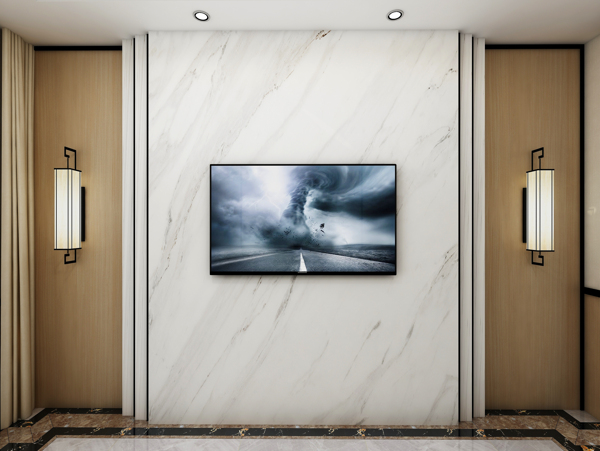 新中式家居客厅电视背景墙效果