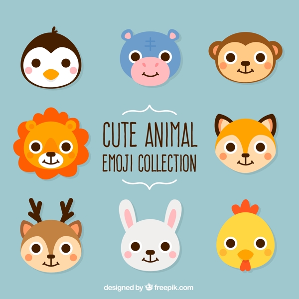 8款可爱大眼睛动物表情头像