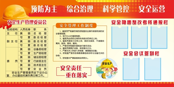 安全生產(chǎn)展板圖片