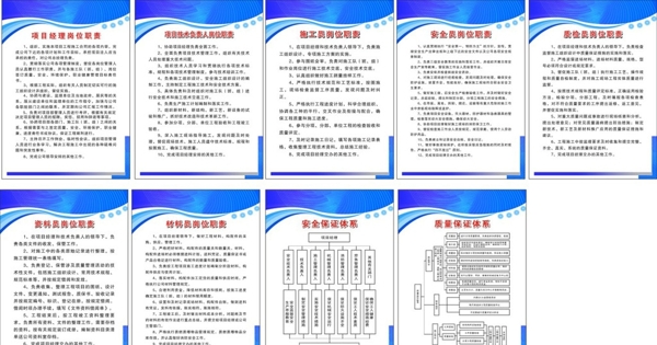 工地崗位職責(zé)