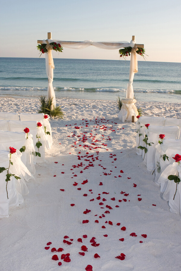 海边浪漫婚礼图片素材2