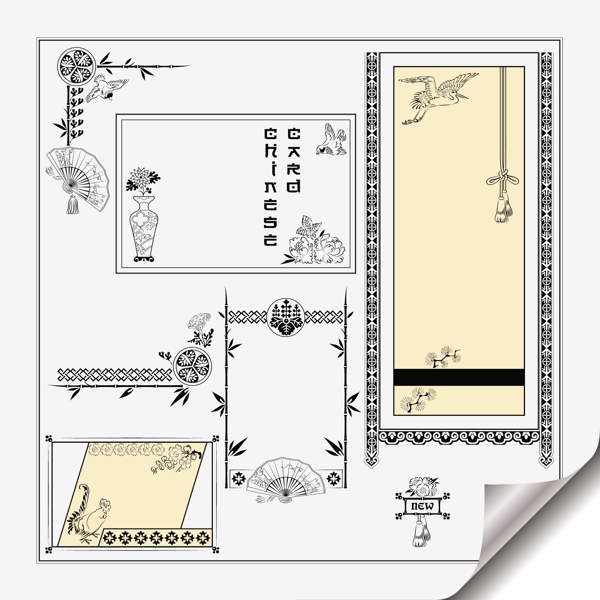 矢量裝飾邊框花邊素材