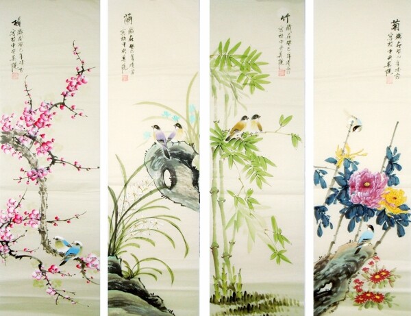 四條屏圖片