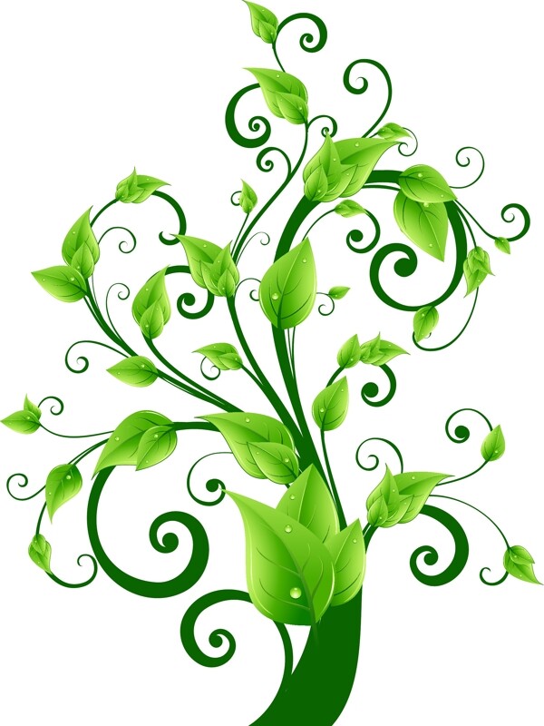 綠色植物矢量素材