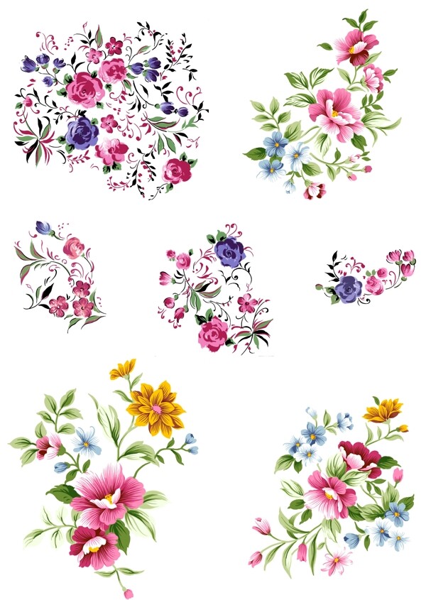 花卉PSD分层素材图片
