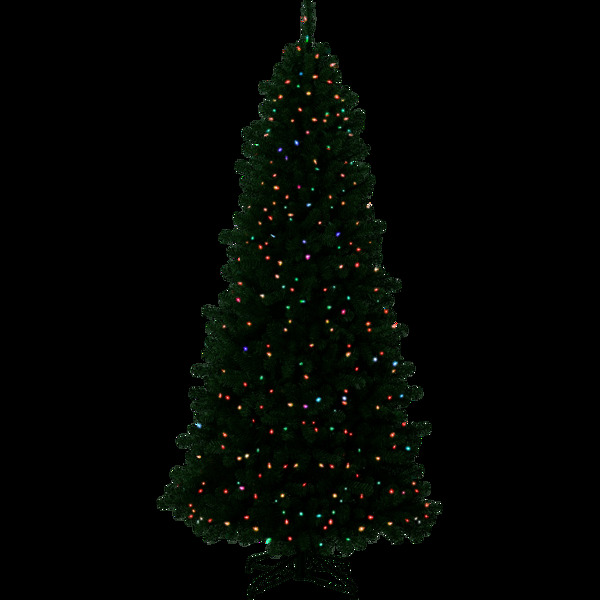 彩灯圣诞树png元素素材