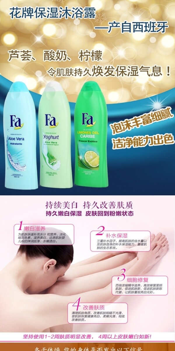 沐浴露詳情頁