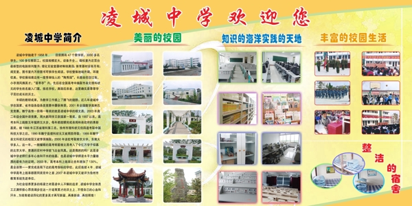 中學(xué)學(xué)校展板圖片