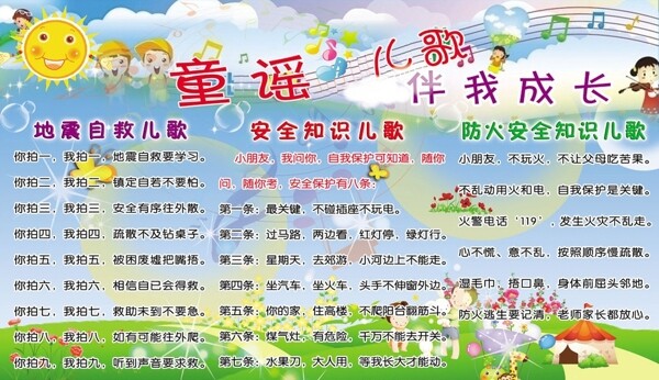 幼儿园安全知识展板图片