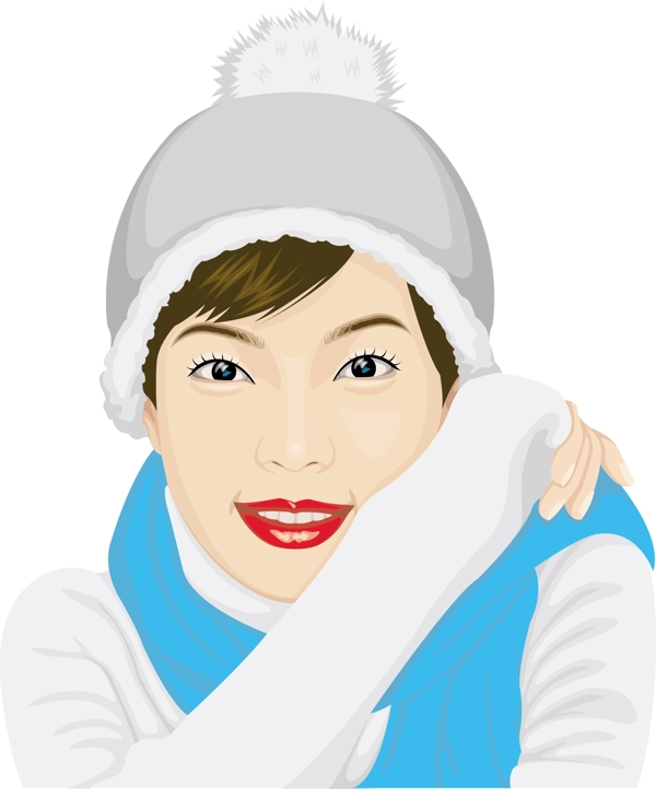 插畫時尚美女百態(tài)美女圖片