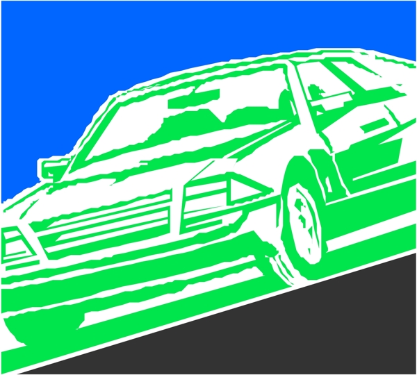汽車小轎車矢量素材EPS格式0048
