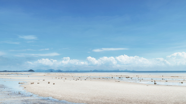 泰国苏梅岛白沙滩海滨