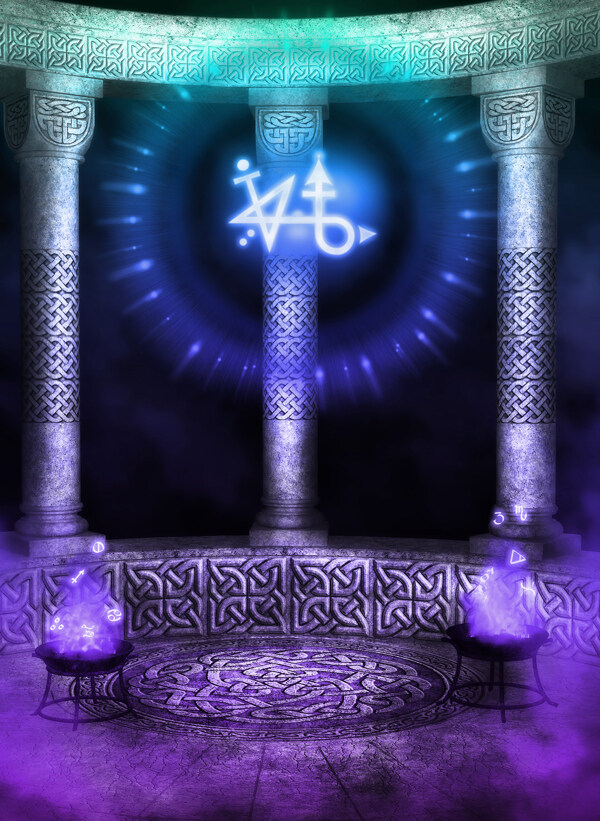 夢(mèng)幻魔法發(fā)光背景素材