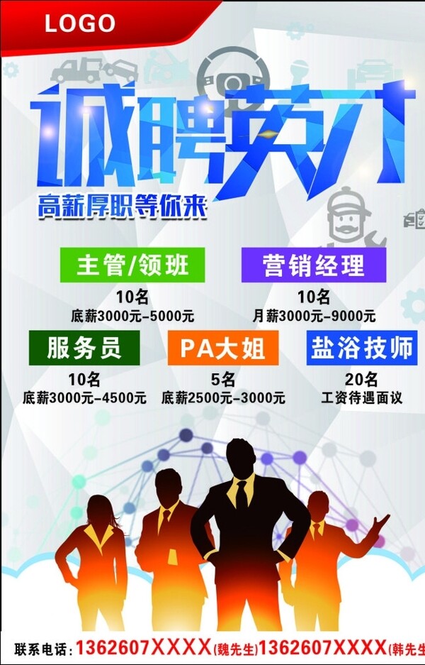 招聘海報(bào)招聘廣告