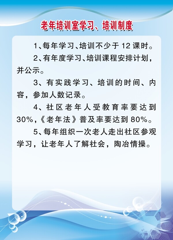 培訓(xùn)制度圖片