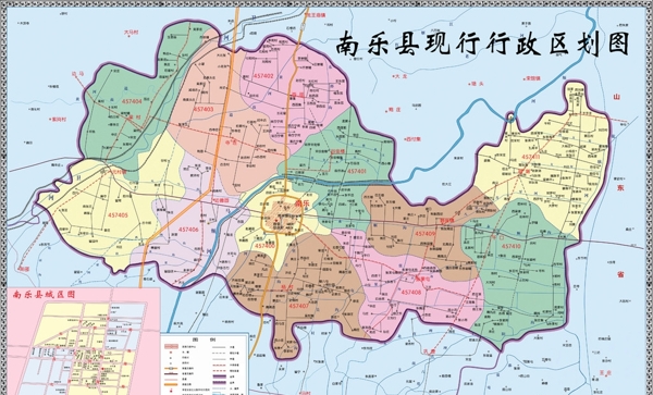 南乐县现行政区图图片