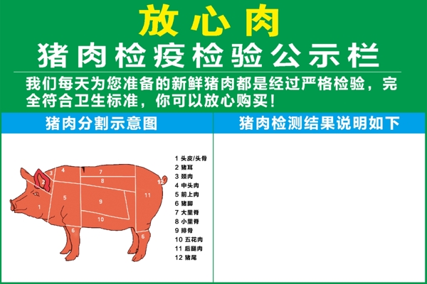 豬肉檢疫牌