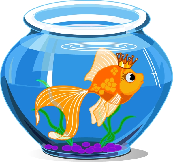 矢量卡通金魚圖片素材