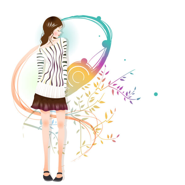 時(shí)尚卡通女性17