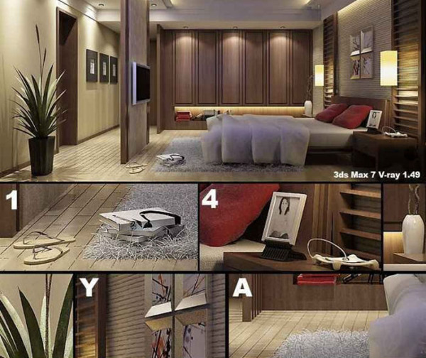 家装卧室模型