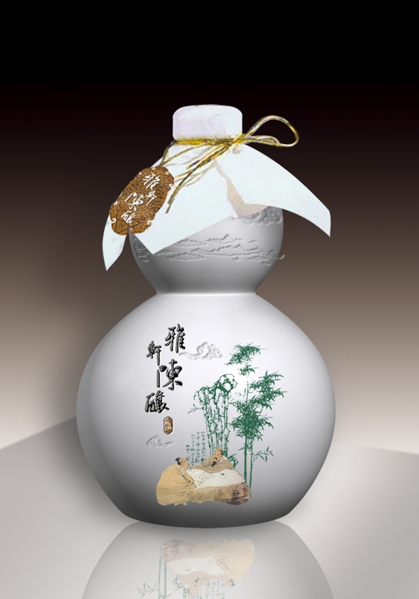 酒瓶設(shè)計效果圖圖片