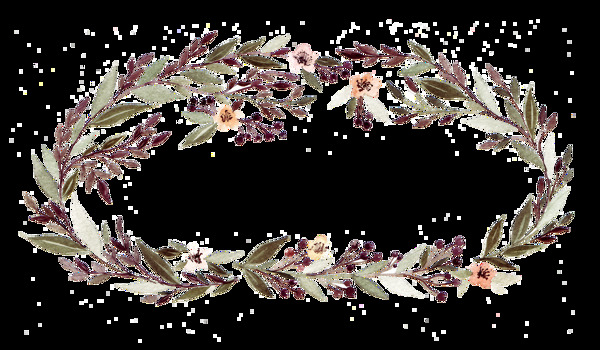 清新花環(huán)透明裝飾素材