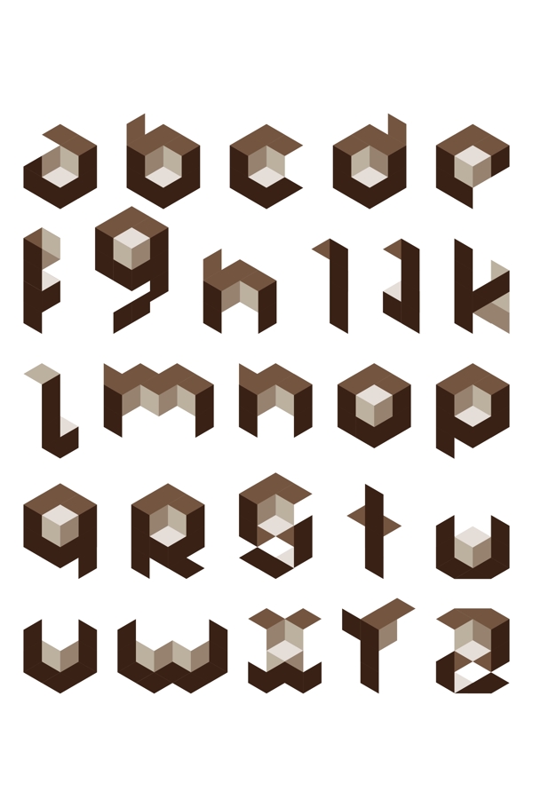 方块艺术字母