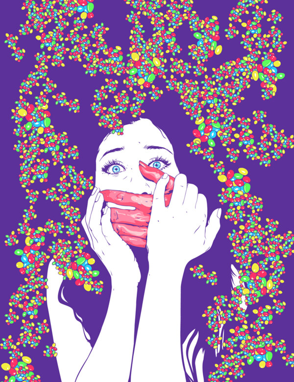 位圖插畫時尚插畫人物插畫插畫師免費(fèi)素材