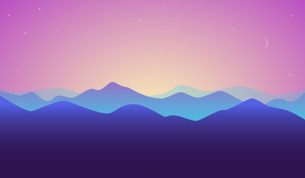 風(fēng)景插畫矢量插圖