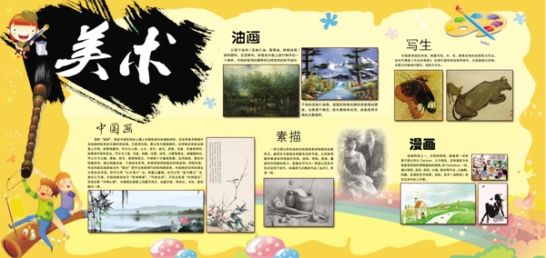 美術展板圖片