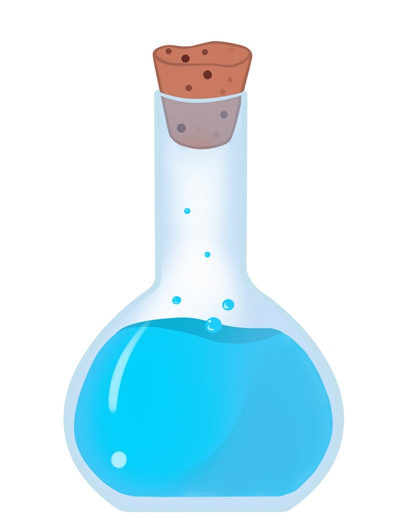 蓝色玻璃瓶子插图