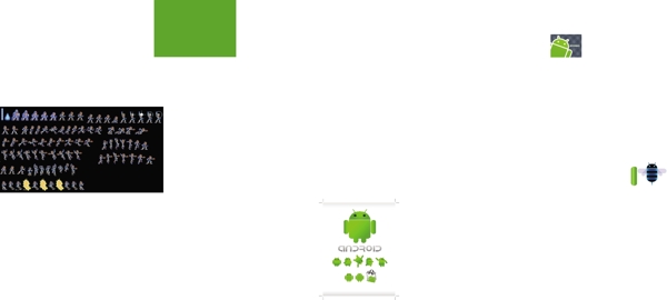 8绿色Android机器人图标集