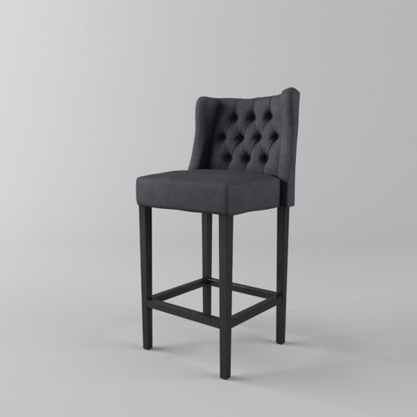 黑色简约沙发椅3d模型