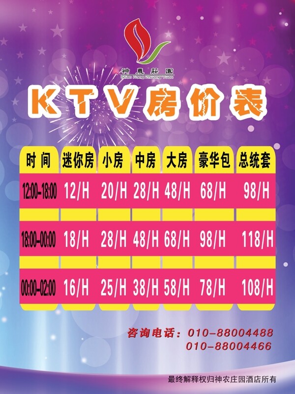 房價表海報