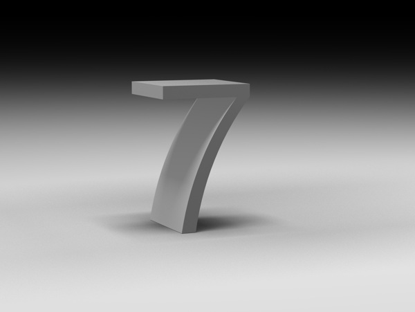 立體數(shù)字7