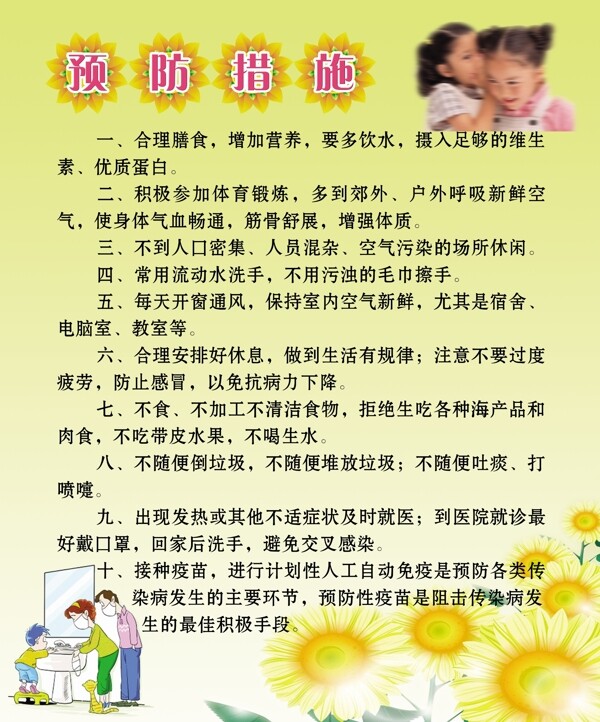 預(yù)防措施展板圖片
