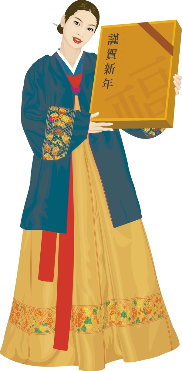 插畫(huà)時(shí)尚美女女性百態(tài)