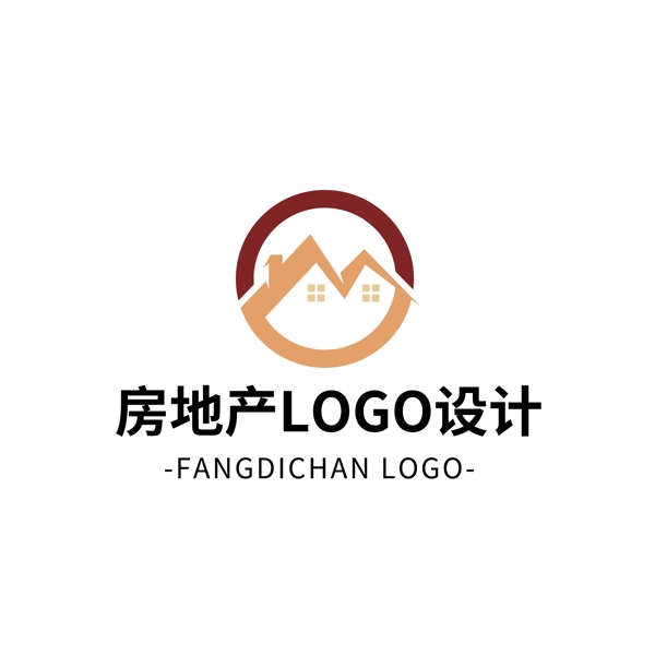 简约大气创意房地产logo标志设计