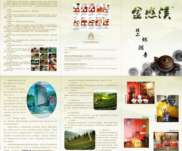 茶葉宣傳冊(cè)宣傳單圖片