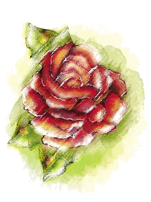 五顏六色的花卉背景矢量插畫