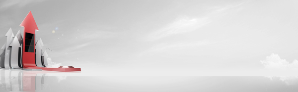 灰色科技箭頭banner背景