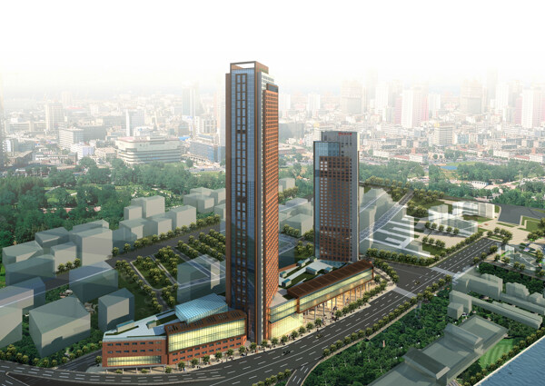小區(qū)建筑鳥瞰圖圖片