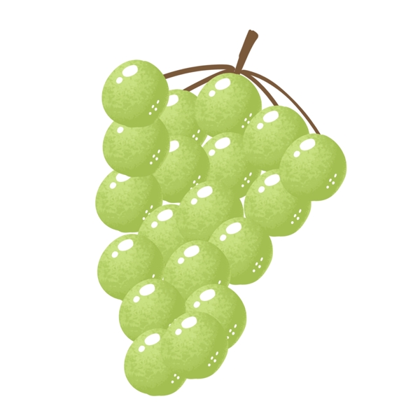 淡绿色可爱甜蜜夏季小清新葡萄