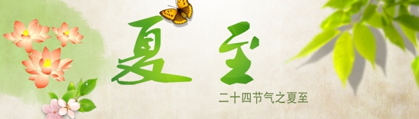 夏至節(jié)氣banner