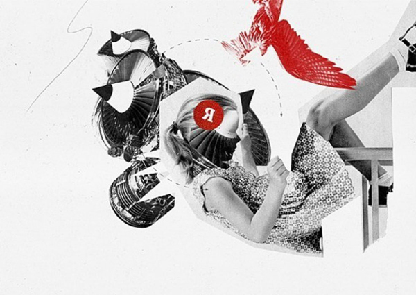 位圖拼貼女人色彩黑色免費(fèi)素材