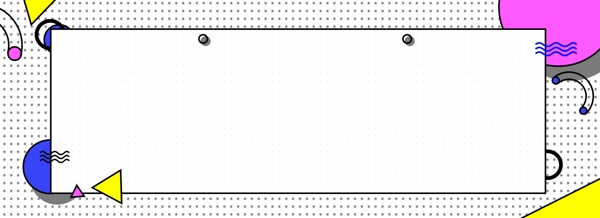 彩色幾何孟菲斯藝術風格設計banner