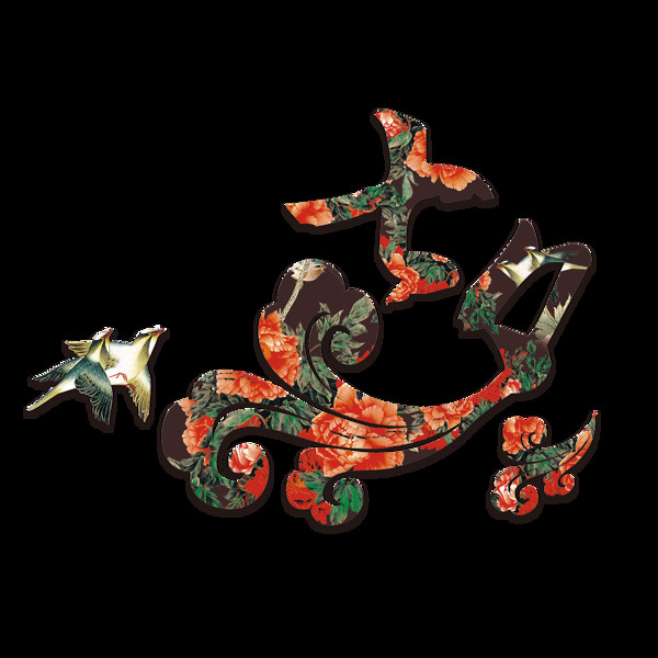 中國(guó)風(fēng)七夕png免扣元素