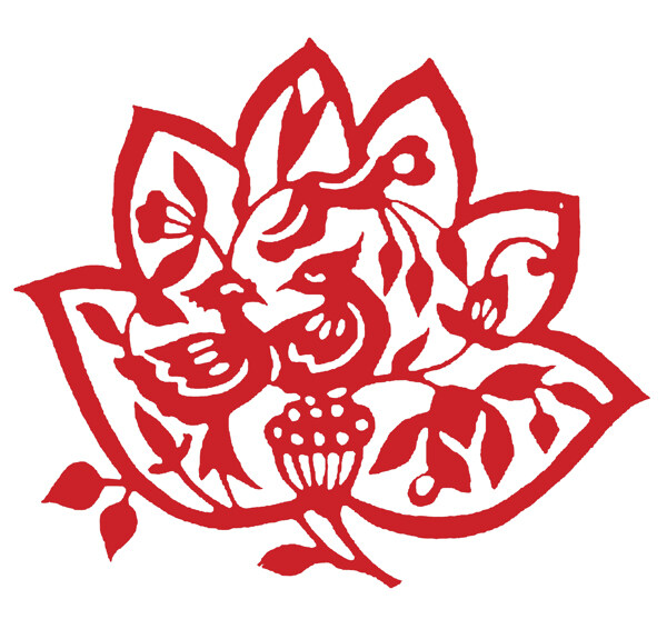 窗花剪紙民間美術(shù)0016