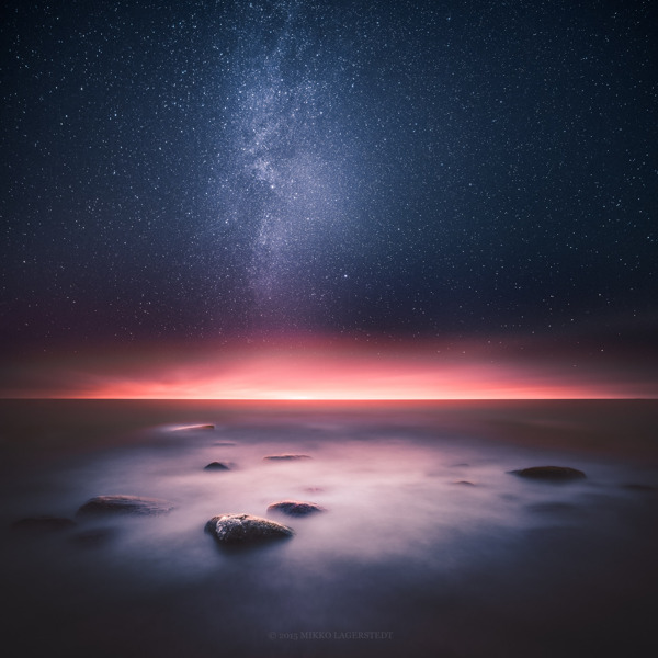 大氣太空星球唯美星空背景