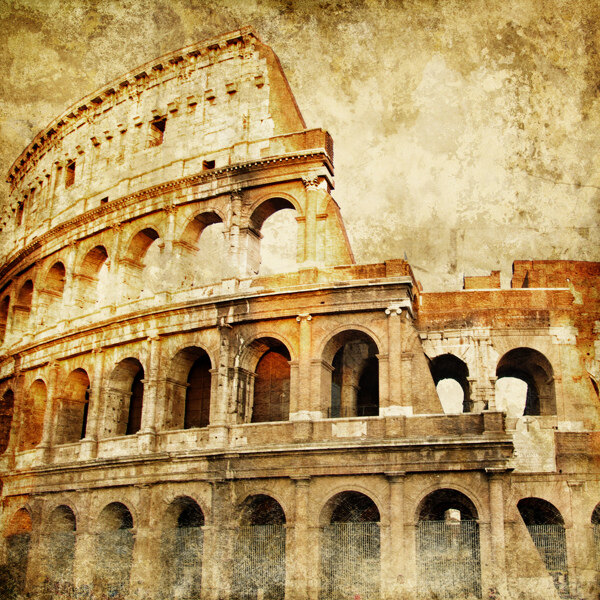 复古照片罗马建筑图片
